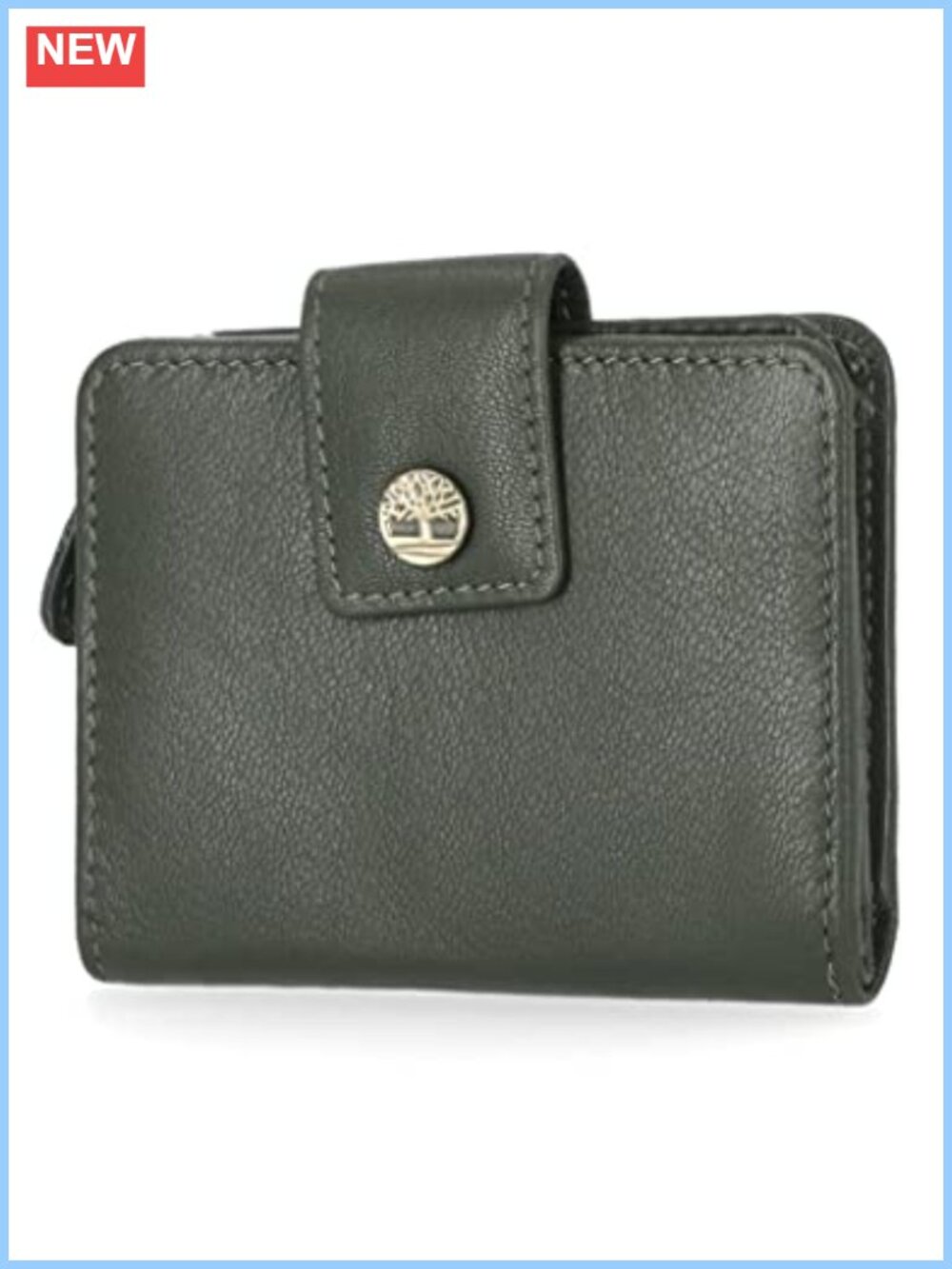 RFID Small Leather Indexer Wallet Billfold Snap Closure